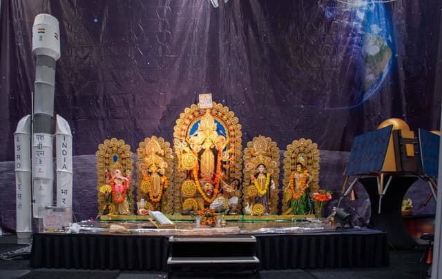Anandadhara theme pujo - ISRO